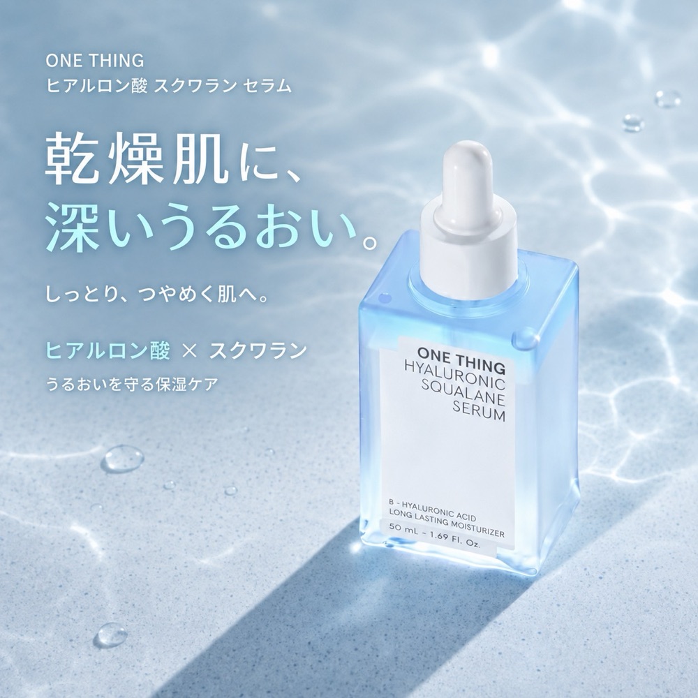 ONE THING ヒアルロニック スクワラン セラム 50ml